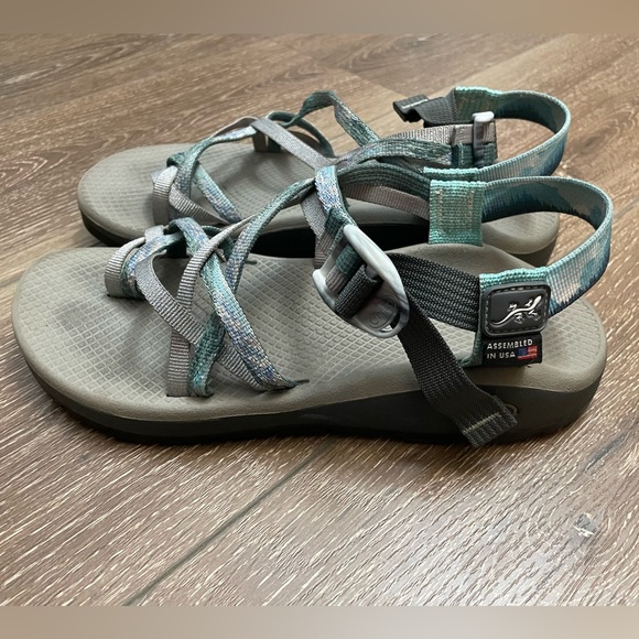 Chaco Z Cloud ZX2 Sandals Women’s Size 9 Hiking Water Shoes Toe Loop, custom! - Picture 2 of 6